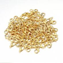 25 Stücke/Packung Edelstahl Karabinerverschluss, Armband Halskette Tasche Anhänger Verbinder, rostfrei & hypoallergen Karabinerverschluss für DIY Schmuckherstellung Bastelzubehör - Karabinerverschluss - Übersicht 14