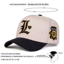 1Piece Men Letter L Love Heart Embroidered Patchwork Baseball Cap Outdoor Adjustable Sunscreen Leisure Hat Spring Autumn Travel Tourism Beach Vacation - Nhiều màu - Xem 2