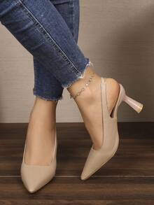 Nuevas sandalias de trabajo profesionales elegantes y delicadas con tiras y tacón fino para el verano