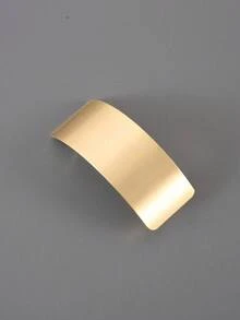1件金屬拉絲效果金色啞光幾何圖案不對稱橢圓髮夾，馬尾夾彈簧髮飾，四季通用，髮夾，髮飾，學校用品，髮飾，頭飾，女性髮飾，髮夾，夏季，假期，旅行，節日，派對 - 彩色 - 查看 23