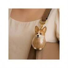 Transparent Pet Hair Storage Pendant, Golden Retriever, Corgi, Samoyed, Labrador Memorial Keychain, Dog Fur Collection Preservation Box, Heartwarming Creative Memorial Hanging Decoration Christmas Gift Ideas Bag Accessories Lanyards With Id Holder Car Accessories Bag Charms