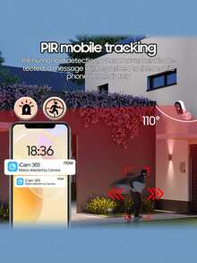 1pc Smart WiFi Battery-Powered Surveillance Camera, 3.6mm F2.0 Lens, IR LED Lights, Light Sensor, Microphone, Compact Black & White Rectangular Design, Rechargeable Wireless Security Camera For Indoor/Outdoor Home Use