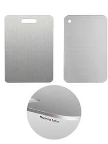 1pc Stainless Steel Cutting Board, Multifunctional & Practical, Minimalist Design