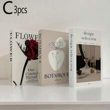 2 peças/3 peças Livros Decorativos Falsos Dobráveis, Ornamentos de Livros Decorativos Minimalistas para Casa, Showroom