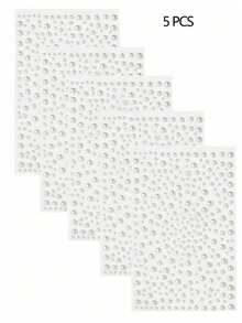 1 قطعة ملصقات لؤلؤية لاصقة ذاتيًا، ملصقات لؤلؤية لاصقة ذاتيًا للشعر والمكياج والباروكات وأعياد الميلاد والأعياد والأيام العادية ملصقات ثلاثية الأبعاد، ملصقات زخرفية لاصقة ذاتيًا للربيع والصيف والخريف والشتاء، طقم تصفيف الشعر، لمستلزمات السفر الجمالية لصالون الحلاقة، أدوات تصفيف الشعر وملحقات الشعر - أبيض - مشاهدة 11