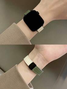 1条复古皮革磁吸表带，兼容38/40/41/42/44/45/46/49mm Ultra/Ultra2/SE/SE2/11/10/9/8/7/6/5/4/3/2/1等型号手表，适合作为返校礼物 - 彩色 - 查看 7