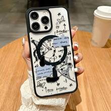 Handyhülle - Kompatibel mit iPhone 17, 16 Pro Max, 15, 14 Plus, 13, 12 und 11, dieses neue 2025 Modetrend-Design verfügt über eine Acrylhülle, die erdbebensicheren Schutz im klassischen Hybridstil bietet. - Schwarz - Übersicht 2