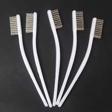 5 pezzi Spazzola in acciaio inossidabile, piccola spazzola metallica per la pulizia domestica, rimozione della ruggine industriale, lucidatura e molatura, adatta per la pulizia di cappe, fornelli, spazzole e altro