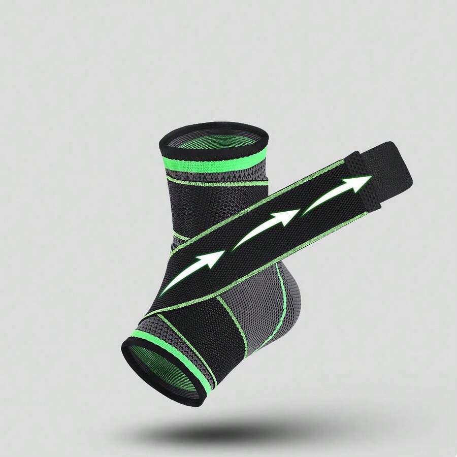 1 pièce Chevillère de compression réglable, sangle de support de cheville en nylon chaude, protège-cheville élastique et confortable pour les sports, unisexe