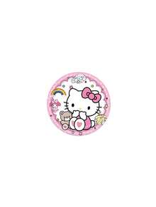 Sanrio 1/10/20/52 pièces/set Fournitures de fête Hello chat Vaisselle Gobelets en papier Serviettes en papier Nappe Drapeaux Sacs cadeaux Décoration de salle Convient pour anniversaire mariage cérémonie de remise des diplômes fête familiale quotidienne Décorations de Noël