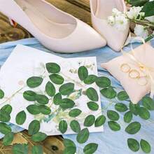 50/10Pcs Artificial Rose Leaves, Realistic Vein Artificial Greenery, Handmade DIY Rose Bouquet Foliage, Wedding Arch Bouquet Floral Filler, Window Display Eternal Flower Gift Box Floral Accessories, Artificial Foliage, Floral Greenery, Handmade Flower Accessories, Floral Filler Leaves, DIY Floral Accessories, Wedding Bouquet, Arch Decor, Floral Bouquet, Eternal Flower Gift Box - Multicolor - View 4