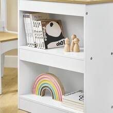 SoBuy KMB60 Children's Table With 1 Chair Children's Seating Group Inside Children's Table Chair Set Painting Table For Children - White+Khaki - View 7