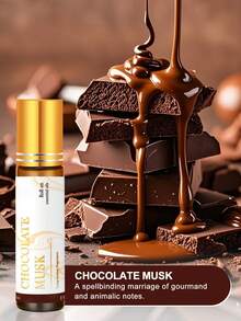 EMBRACEX. 10ml Chocolate Vanilla Essential Oil Roll-On Bottle - Chocolate Musk Fragrance Oil, Intimate Musk Scent, Suitable For Women | Long-Lasting Aroma, Suitable For Diffusers, Humidifiers And Candle Making | Leather Care, Car Air Freshener | Ideal For Daily Use | Women's Gift, Home Decor
