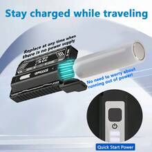 Pin dự phòng dung lượng lớn 5000mAh/10000mAh, tương thích với nhiều thiết bị di động, sạc nhanh 22,5W, bộ nguồn sạc nhanh nhỏ gọn ngoài trời - Đen (10000mAh) - Xem 9