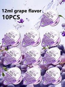 1/5/10/20/40个装一次性漱口杯，葡萄/薄荷/樱花/桃子/绿茶口味，独立包装，清新口气，深层清洁，去除牙渍，美白牙齿，酒店批发 - 彩色 - 查看 24