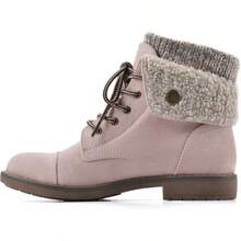 Women's Hiking Style Boot - Duena - Pale Pink/Fabric/Fleece - View 3