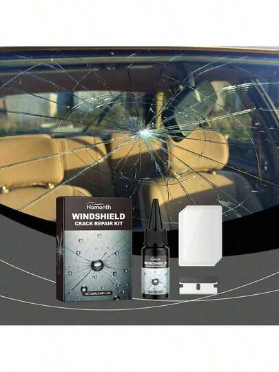Windshield Crack Repair Kit Car Windshield Nano Repair Liquid Set Quick Crack Repair Clear Vision  Travel