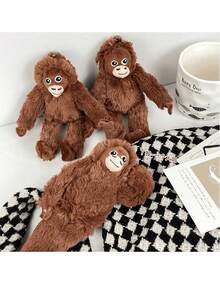 毛绒猴子吊坠、大猩猩包饰物、钥匙扣 - 彩色 - 查看 6