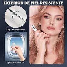 Atomizador Perfume, 2 Atomizador para Perfume Rellenable, Decants Perfumes de 10 ml con 2 Herramientas de Llenado, Etiquetas y Estuche de Piel, Dispensador de Perfumes para Viaje - 10 mlB - Ver 5