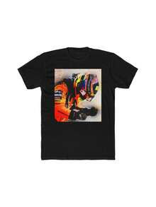 Motorsport Unisex Tee, Grand Prix Racing T-Shirt For Fans, Car Racing Crew Shirt, Cotton Graphic Tee, Gift For Motor Racing - màu đen - Xem 1