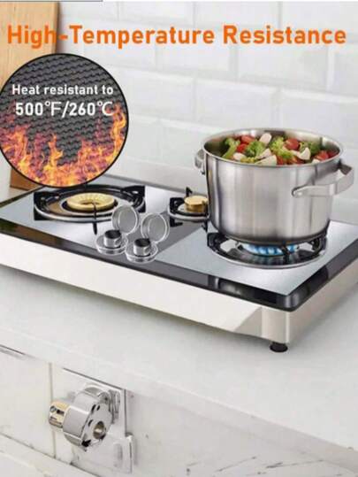 1/4/8 Pieces Stove Protectors For Kitchen - Washable Heat And Oil Resistant Pads, Splatter Guard