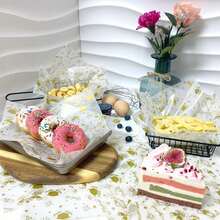 50pc Yellow Graduation Wax Paper, Non-Sticky, Waterproof, Grease Resistant, Perfect For Baking, Sandwich Wrapping, Party Liners - Yellow - View 7