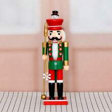 Extra Large Christmas Nutcracker Ornament - Traditional Wooden Nutcracker, Holiday Christmas Decoration - Framed King, Commemorative - Colorful Puppet - Christmas Gift - Suitable For Christmas Decoration, Bedroom, Living Room, Closet, Office, Dorm Room. Home Decoration, Christmas Party Decoration Supplies - Merry Christmas - Multicolor - View 7