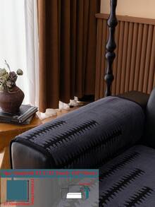 1 Stück einfache & modische weiche Samt Sofakissenbezug, eleganter luxuriöser europäischer Stil Sofa Sitzschutz, rutschfest, staubdicht, kratzfest, geeignet für Wohnzimmer, Schlafzimmer, Büro, Club, Party, 1-4 Sitzer Sofa, L-förmiges Sofa, Herbst/Winter