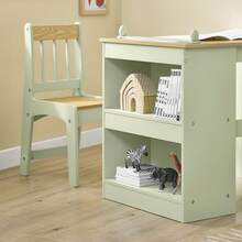 SoBuy KMB60 Children's Table With 1 Chair Children's Seating Group Inside Children's Table Chair Set Painting Table For Children - Green - View 11