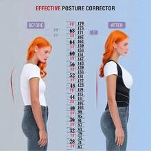 Back Brace Posture Corrector For Women And Men - Adjustable Back Support Shoulder Straightener, Lower Back Pain Relief, Back Straighter Instant Posture Corrector - Scoliosis, Hunchback, Hump, Corrector - Black - View 6