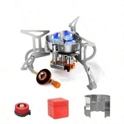Outdoor Portable Stove, Vaporizer, Camping Cookware, Camping Mini Card Stove Fierce Fire Gas Stove