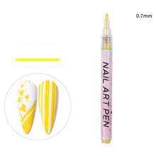 1 支装白色美甲绘图笔涂鸦防水绘画描线记号笔指甲修甲装饰工具 - 彩色 - 查看 13