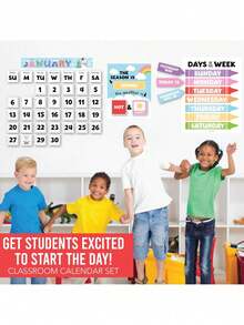 Classroom Calendar, 98 Pieces, Bulletin Board, Hadley Designs, Calendars & Planners, Calendar 2025, Calendar Creative Minimalist, Calendar>Teacher, Yearly Calendars, Calendario 2025-2026, Academic Calendar 2025-2026, Wall Calendar 2025, Numbers Calendar, - 排版 - 查看 6