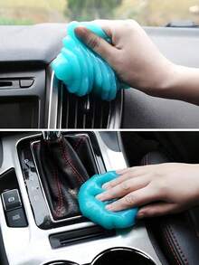 1 قطعة/مجموعة جل تنظيف السيارة، منظف غبار الداخلية للسيارة، سهل التنظيف للفتحات والمفاتيح وما إلى ذلك، ملحق تنظيف السيارة المثالي، هدية للرجال (ألوان عشوائية)