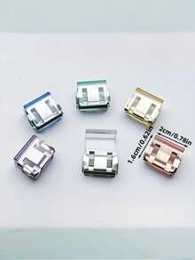 12个装隐形裤夹，可缩短裤腿，防止裤腿拖地。隐形纽扣开合，无缝设计，防止裤腿拖地。适用于牛仔裤和长裤。 - 彩色 - 查看 6