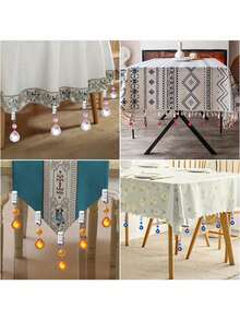 10Pcs Artificial Crystal Tablecloth Clips Metal Clips Tablecloth DecorTablecloth Sun Catcher Fixed Clips Weighted Clips For Living Room Coffee Shop Restaurant Hotel Wedding Party Outdoor Tablecloth Decoration Sun Catcher Hanging Decoration