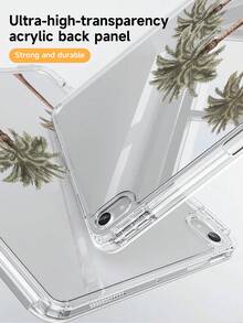 1 pieza Funda protectora de cristal transparente de acrílico con diseño de camello y palmera, función de activación/suspensión a prueba de golpes, adecuada para iPad (A16) de 11.a generación de 11 pulgadas (modelo 2025) e iPad de 9.a/8.a/7.a generación de 10.2 pulgadas, plegable 3+Y anti-doblado, ranura integrada para lápiz, protección diaria perfecta - Multicolor - Ver 5
