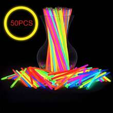 100 piezas de varitas luminosas para decoración de fiestas, conciertos, bares, bailes, decoración de ambiente, artículos para fiestas DIY - color - Ver 11