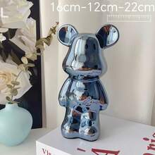 1pc High-End Aggressive Bear Figurine, Home Office Living Room Cabinet TV Stand Foyer Decor Piggy Bank - Multicolor - View 15