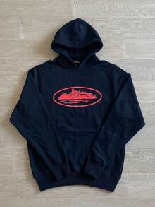 8887 Sweatshirt/Black and Red Print