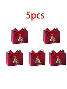 10 pudełek na prezenty świąteczne, mini pudełka na prezenty świąteczne ze wstążką, świąteczne pudełka na prezenty świąteczne - różne świąteczne torebki na słodycze na świąteczne przyjęcia, torebki do pakowania prezentów, dekoracje świąteczne do domu, dekoracje świąteczne, dekoracje świąteczne, torebki na prezenty noworoczne, świąteczne torebki do pakowania, torebka świąteczna, torebka na imprezę, świąteczne torebki na prezenty, torebki świąteczne (bordowe)