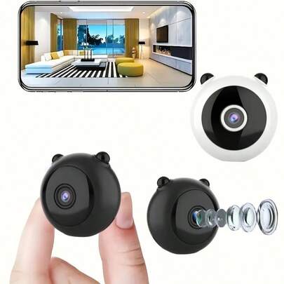 1 Stück kabellose WLAN-Sicherheitskamera - Smart Home Überwachung, mit Videowiedergabefunktion, Full HD 1080P, Unterstützung für 2,4G WLAN-Verbindung, microSD-Kartenerweiterung, mobile Fernzugriff, wiederaufladbarer Akku, kompaktes Design, geeignet für Innen- und Außenüberwachung, Verwendung für Senioren | Kinder | Haustiere, Babyphone.