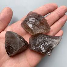 Raw Smoky Crystal Quartz, Crystal Rough Stone | Bulk Raw Crystal, Grounding Crystal, Genuine Crystal, Tea Crystal, Wholesale Crystals - Brown - View 5