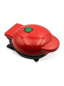 DMA Waflera Redonda Eléctrica para Waffles Fácil Limpiado Antiadherente Color Rojo - Multicolor - Ver 5