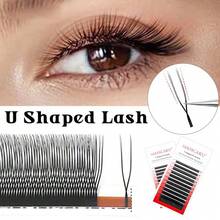 12 líneas en forma de U Extensiones de pestañas YY C D Curl 0.07mm Grosor 8-15mm Mezcla de longitudes Estilo Y Pestañas ligeras y premium de estilo plumoso de visón falso Abanicos de volumen premontados Aplicación fácil Flores automáticas Pestañas profesionales para uso en salón, Grupos de pestañas, Pestañas individuales, Pestañas, Pestañas postizas