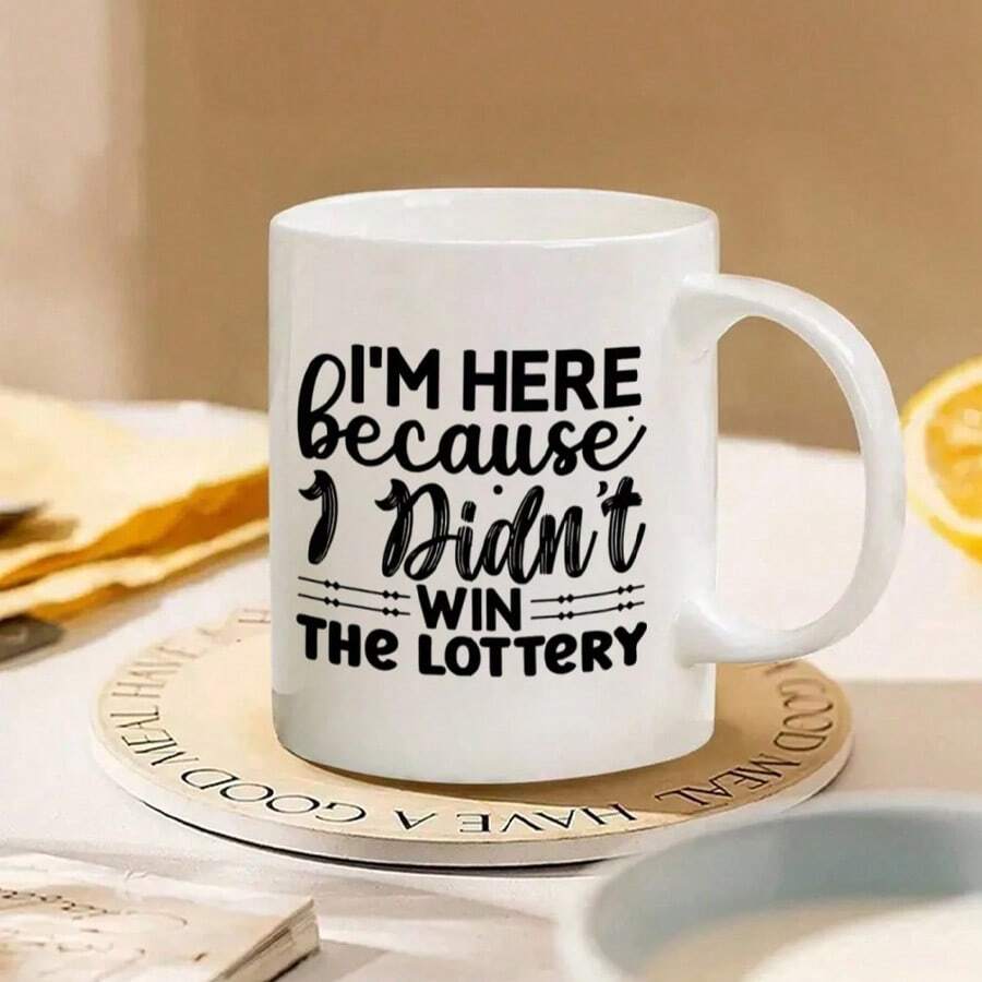 1pc,11oz Fishing Enthusiast Ceramic Coffee Cup - Insulated, Reusable, Hand Washable Only - Unisex Gift Cup, Water Cup, Summer And Winter Drinking Utensils, Birthday Gift, Holiday Gift,Christmas Decorate,Insulated,All Seasons And Occasions,Suitable For Hot Or Cold Drinks,Home Kitchen Item,Family Drinkware For New Year,Thanksgiving,Easter,Valentine's Day Gifts,Friends' Birthday Anniversary Festival,Party,Wedding,Ideal Gift For Mother's Day