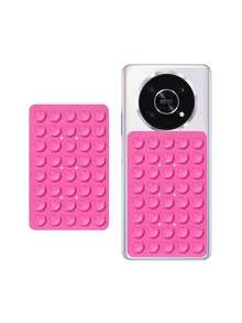 1 Stück doppelseitige Saugnapf Handyhalterung, Silikon Klebehalterung für Tablet, klebefrei Fotografie rutschfeste Saughalterung, multifunktionale doppelseitige Silikon Saugnapf Handyhülle, super starker Saugeffekt, stilvoller Tablet-Halter