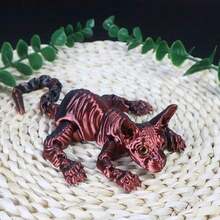 Mystic Meow - 3D Kot Strażnik, Olbrzymia Figurka Kota, Kryształowy Model Bezwłosego Kota, Druk 3D Bezwłosego Kota, Realistyczny, Elastyczny, Stawowy Model Zwierzątka w Skali 1:1, Nadaje Się Do Ogrodu I Sypialni, Idealny Prezent Urodzinowy, Kolorowa Kolekcja, Upominek na Przyjęcie Świąteczne, Prezent Urodzinowy, Prezent Świąteczny, Idealny Prezent, Idealny Prezent dla Miłośników Olbrzymich Kotów. Dekoracja Imprezowa