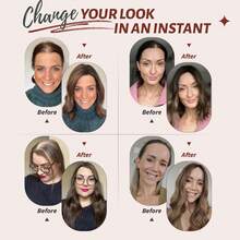 Hair Toppers For Women Fluffy Human Hair Topper 10inch Handmade Swiss Base Hairpieces 4.7* 5.1Inch No Bangs Top Extensions 360° Cover Hairloss Hair Extensions 3 Clips Topper For Women Hand-Made Top Hair Piece Middle Part With Thinning Hair - S4/27 - View 7