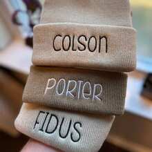 1pc Custom Personalized Embroidered Winter Hat,Personalized Solid Color Embroidered Name Beanie Hat, Spring/Autumn/Winter Customized Gift,Engraved,Durable,Colorful,Cute,Adorable,Funny,Kawaii,Y2K,Stylish,Unisex,Casual,Custom,Personalized,Unique,Customized,Ideal Gifts For Him,Ideal Gifts For Her,Her,Boyfriend,Girlfriend,Family,Friends - Multicolor - View 6